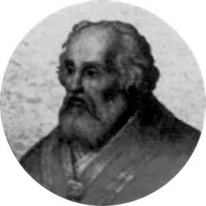 Portrait medallion of Pope John XV, after the basilica frieze