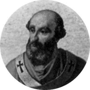 Portrait medallion of Pope John XVIII, after the basilica frieze