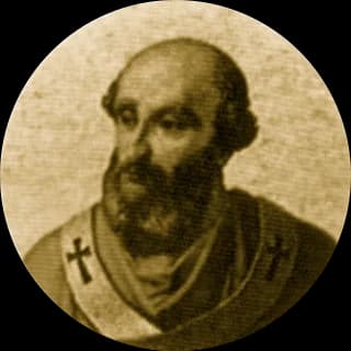 Portrait medallion of Pope John XVIII, after the basilica frieze