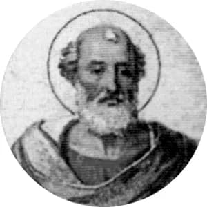 Portrait medallion of Pope Julius I, after the basilica frieze