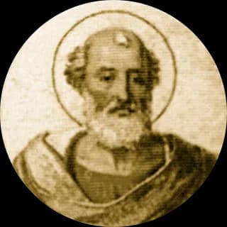 Portrait medallion of Pope Julius I, after the basilica frieze