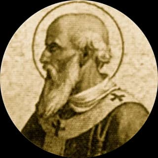 Portrait medallion of Pope Leo II, after the basilica frieze