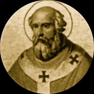Portrait medallion of Pope Leo IX, after the basilica frieze