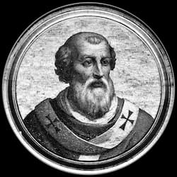 Portrait medallion of Pope Leo VIII, after the basilica frieze
