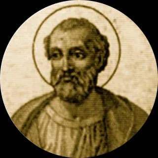 Portrait medallion of Pope Marcellinus, after the basilica frieze