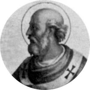 Portrait medallion of Pope Martin I, after the basilica frieze