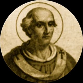 Portrait medallion of Pope Nicholas I, after the basilica frieze