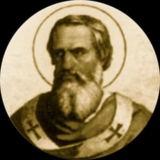 Portrait medallion of Pope Paschal I, after the basilica frieze
