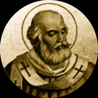 Portrait medallion of Pope Paul I, after the basilica frieze