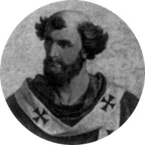 Portrait medallion of Pope Romanus, after the basilica frieze