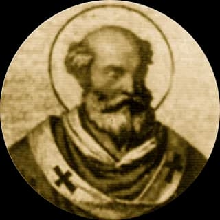 Portrait medallion of Pope Silverius, after the basilica frieze