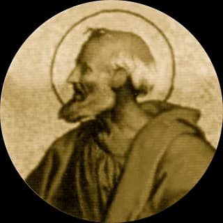 Portrait medallion of Pope Simplicius, after the basilica frieze