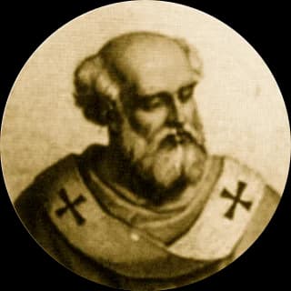 Portrait medallion of Pope Stephen IV, after the basilica frieze