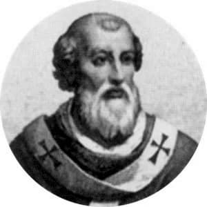 Portrait medallion of Pope Stephen V, after the basilica frieze