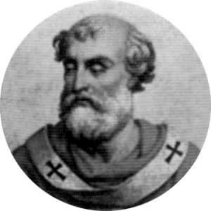 Portrait medallion of Pope Stephen VI, after the basilica frieze