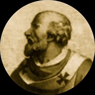 Portrait medallion of Pope Stephen VIII, after the basilica frieze