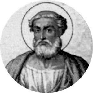 Portrait medallion of Pope Sylvester I, after the basilica frieze
