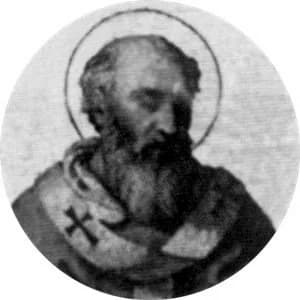 Portrait medallion of Pope Symmachus, after the basilica frieze