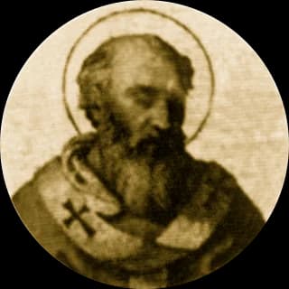 Portrait medallion of Pope Symmachus, after the basilica frieze