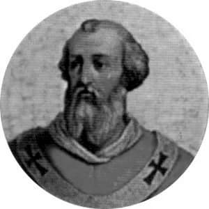 Portrait medallion of Pope Theodore II, after the basilica frieze