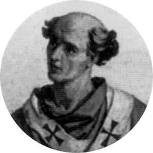 Portrait medallion of Pope Valentine, after the basilica frieze