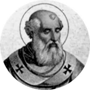 Portrait medallion of Pope Zachary, after the basilica frieze